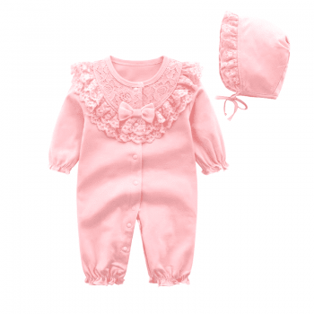 Salopeta Fetite Mona Roz - 6-9 luni