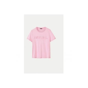 Tricou dama -  304476907 - Bumbac - Roz