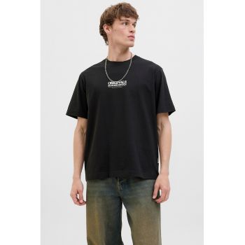 Tricou din amestec de bumbac organic cu imprimeu grafic pe partea din spate