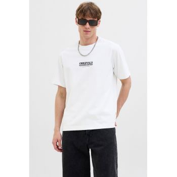 Tricou din amestec de bumbac organic cu imprimeu grafic pe partea din spate