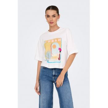 Tricou din bumbac organic cu imprimeu grafic