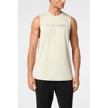 Tricou fara maneci cu logo
