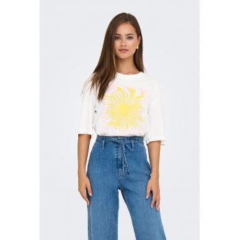 Tricou lejer cu imprimeu grafic
