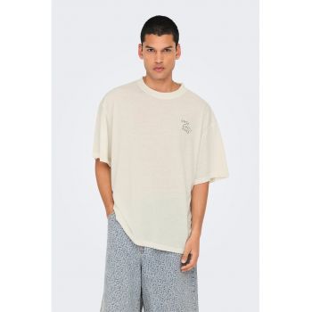Tricou lejer din amestec de in