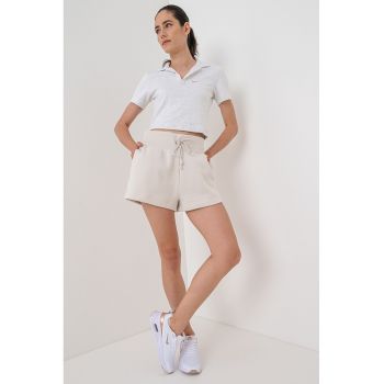 Tricou polo crop Essential