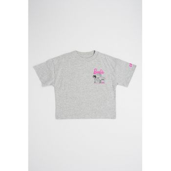 Tricou supradimensionat cu imprimeu Barbie