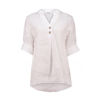 Bluza asimetrica din in