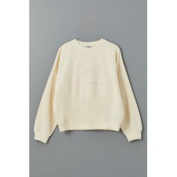 Bluza de trening cu decolteu la baza gatului