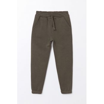 Pantaloni de trening cu snur de ajustare si buzunare oblice