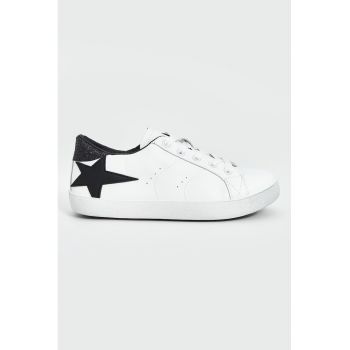 Pantofi sport de piele ecologica cu detalii stralucitoare