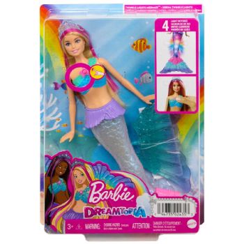 Papusa Barbie Dreamtopia Twinkle Lights Mermaid (hdj36)