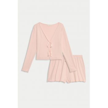 Pijama scurta cu decolteu in V