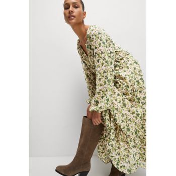 Rochie maxi cu imprimeu floral ieftina