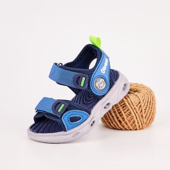 Sandale Baiat Bleumarin Cu Luminite Potabe