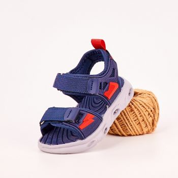 Sandale Baiat Bleumarin Cu Luminite Zares