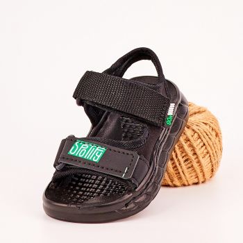 Sandale Baiat Negre Cu Arici Carel