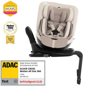 Scaun auto rotativ 360 Silver Cross Motion 2 All Size Almond i-Size Scaun auto rotativ 360 Silver Cross Motion 2 All Size Almond i-Size