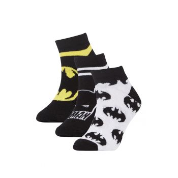 Set de sosete pana la glezna cu tematica Batman - 3 perechi
