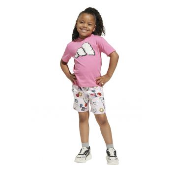 Set de tricou si pantaloni scurti cu imprimeu - 2 piese