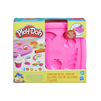 Set Plastilina Play-doh Createn Go Cupcakes (f7527)