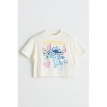 Tricou cu imprimeu Stitch