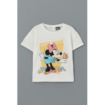 Tricou de bumbac cu imprimeu Minnie Mouse