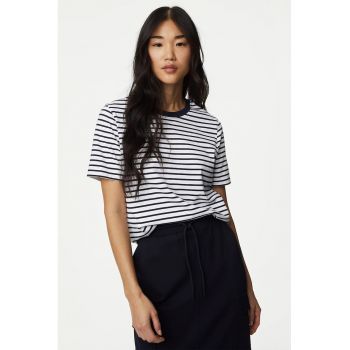 Tricou de bumbac cu model in dungi
