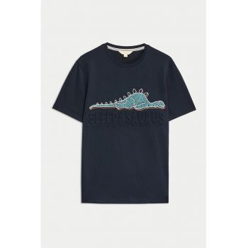 Tricou de pijama cu imprimeu grafic