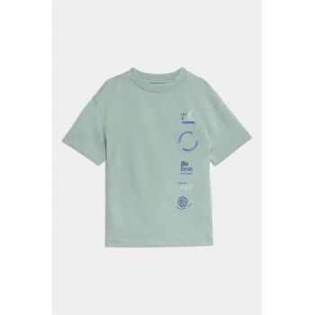 Tricou regular fit de bumbac cu model grafic