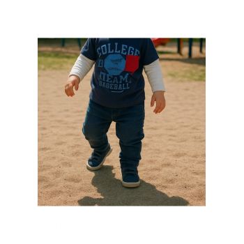 Blugi jogger cu elastic la glezna  - Gaming Mode - Bleumarin Denim - pentru baietei
