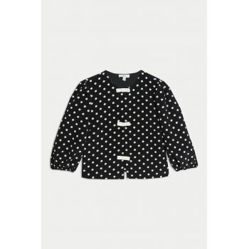 Bluza cu maneci bufante si buline