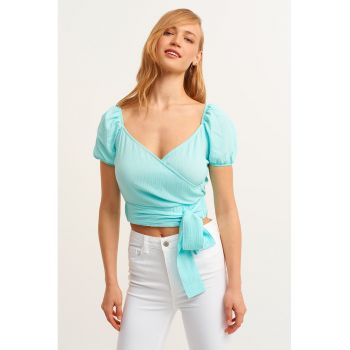 Bluza petrecuta cu maneci bufante