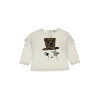 Bluza subtire cu maneca lunga  - Chic - Ecru - pentru fetite