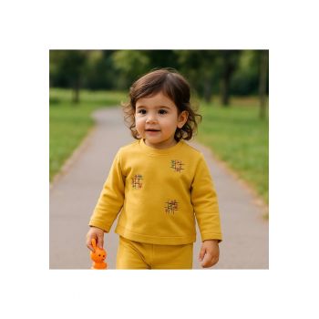 Bluza subtire cu maneca lunga -  - Retro Journey - Galben - pentru fetite