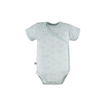 Body cu maneca scurta si model cu buline -  - Petite - Verde Pal - pentru fetite si baietei