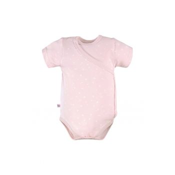 Body cu maneca scurta si model cu floricele -  - Petite - Roz - pentru fetite
