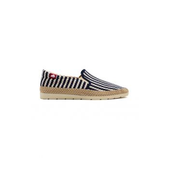 Espadrile din material textil cu model in dungi