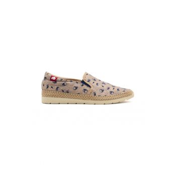 Espadrile din material textil cu model