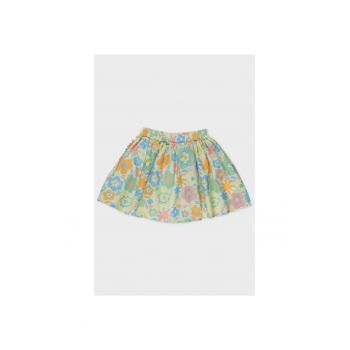 - Fusta cu Imprimeu Floral pentru Bebelusi - Verde - 56/62 cm