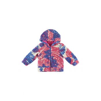Jacheta Teddy multicolora  - Flexible - Albastru Electric Roz - pentru fetite