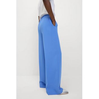 Pantaloni ampli cu talie inalta