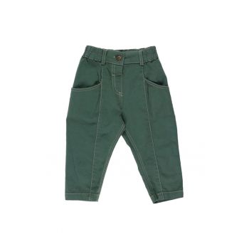 Pantaloni casual cu elastic in talie -  - Dinosaur - Verde Inchis - pentru baieti