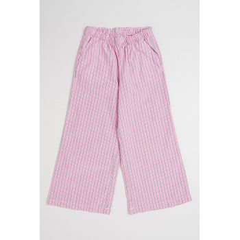Pantaloni de bumbac cu dungi