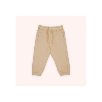 Pantaloni de trening cu elastic in talie -  - Botanic Garden - Bej - pentru baieti