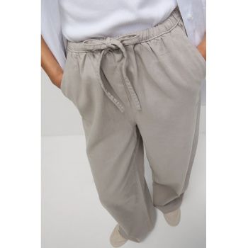 Pantaloni din amestec de lyocell cu snur