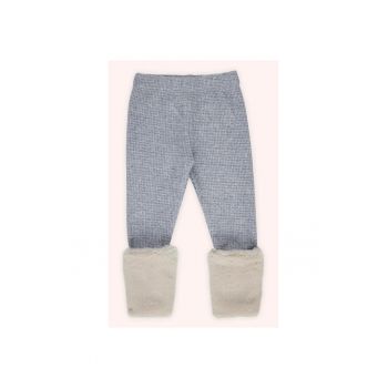 Pantaloni lungi tricotati - cu blanita -  - It`s Our Nature - Blue - pentru fetite