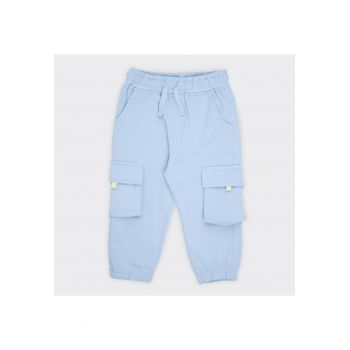 Pantaloni sport cu buzunare la genunchi  - Find The Wave - Blue - pentru baietei