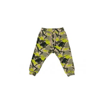 Pantaloni sport  - Dino Jungle - Kaki - pentru baietei