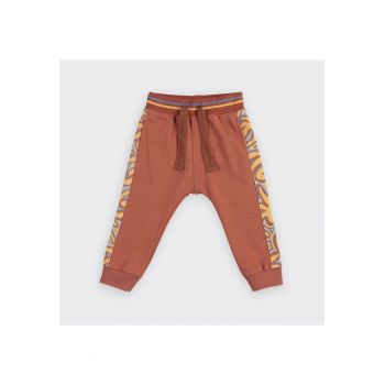 Pantaloni sport  - Wave Crew - Portocaliu cu model - pentru baietei