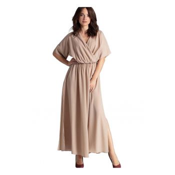 Rochie de zi 5902194372732 -  Poliester/Elastan - Bej - ieftina
